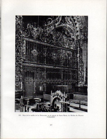 LAMINA V41123: Reja capilla de los Benavente, iglesia de Santa Maria, de Medina de Rioseco