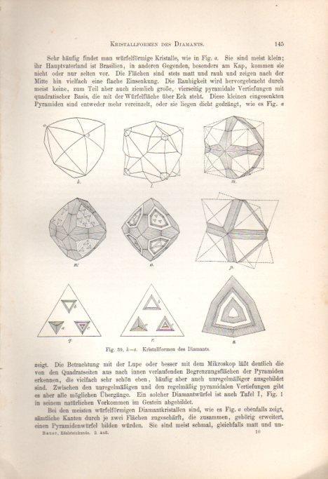 LAMINA V41129: Kristallformen des Diamants I