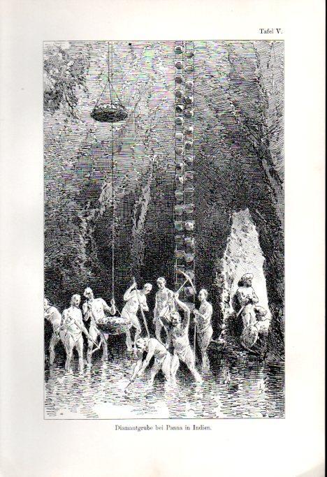 LAMINA V41131: Diamantgrube bei Panna in Indien