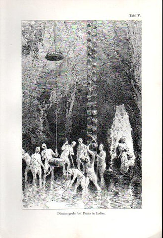 LAMINA V41131: Diamantgrube bei Panna in Indien
