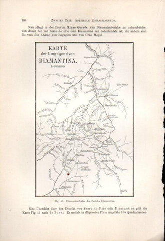 LAMINA V41132: Diamantenfelder des Bezirks Diamantina