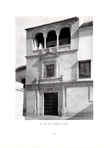 LAMINA V41000: Casa de los Villalones, Cordoba