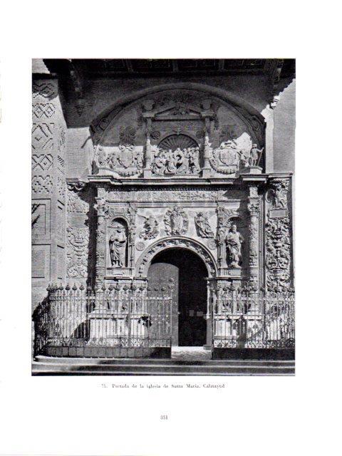 LAMINA V41004: Portada Iglesia de Santa Maria en Calatayud