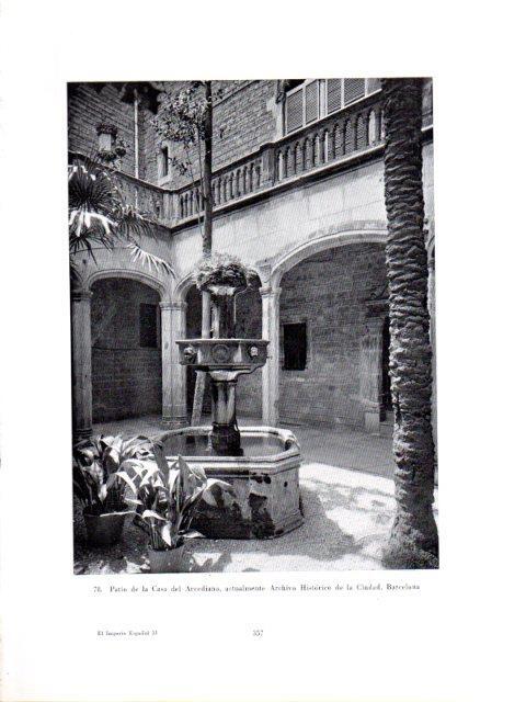LAMINA V41007: Patio del Archivo Historico de Barcelona