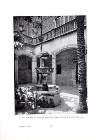 LAMINA V41007: Patio del Archivo Historico de Barcelona