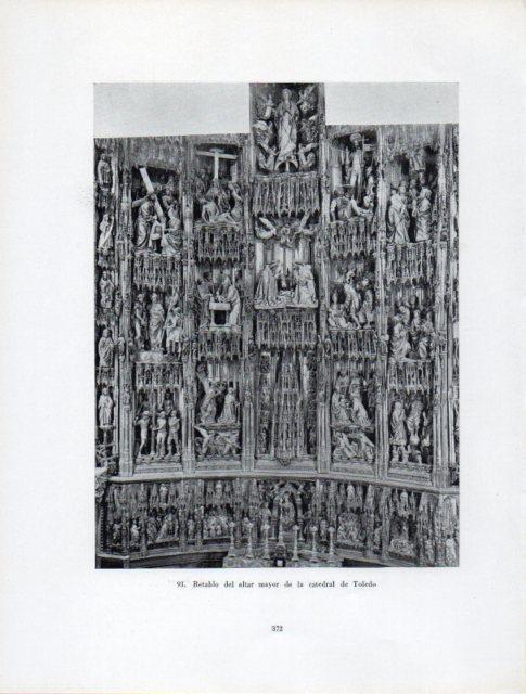 LAMINA V41013: Retablo altar mayor de la Catedral de Toledo