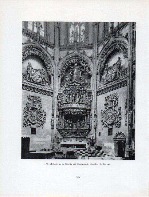 LAMINA V41015: Retablo Capilla del Condestable Catedral de Burgos
