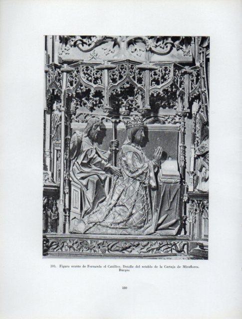 LAMINA V41017: Figura orante de Fernando el Catolico Cartuja de Miraflores, Burgos
