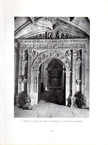 LAMINA V40977: Puerta de la iglesia del Colegio del Arzobispo, Salamanca