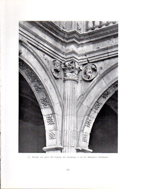 LAMINA V40979: Detalle del patio del Colegio del Arzobispo, Salamanca