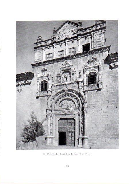 LAMINA V40988: Fachada Hospital de la Santa Cruz, Toledo