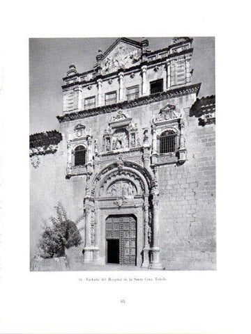 LAMINA V40988: Fachada Hospital de la Santa Cruz, Toledo