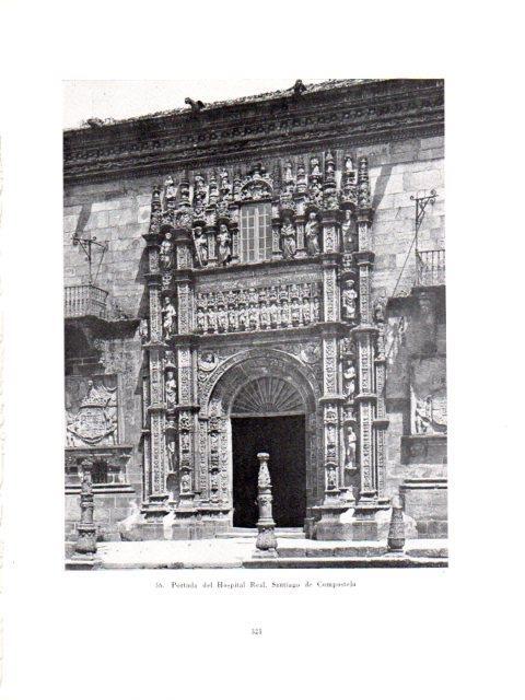LAMINA V40989: Portada del Hospital Real, Santiago de Compostela