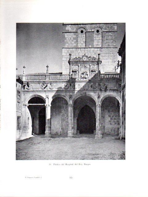 LAMINA V40990: Portico del Hospital del Rey, Burgos