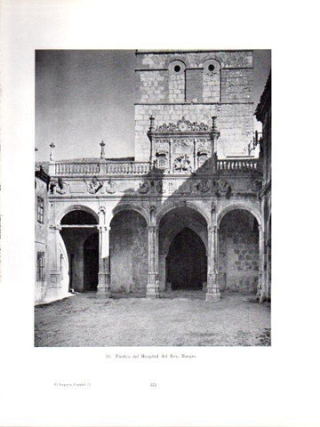 LAMINA V40990: Portico del Hospital del Rey, Burgos