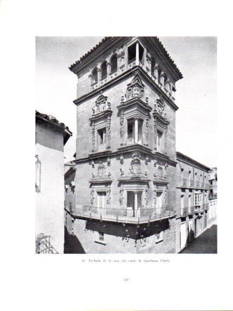 LAMINA V40992: Fachada casa del conde de Guadiana, Ubeda