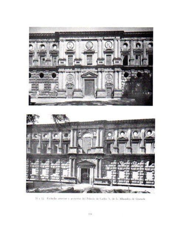LAMINA V40994: Fachadas del Palacio de Carlos V de la Alhambra de Granada