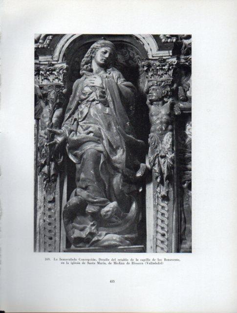 LAMINA V41046: La Inmaculada Concepcion, retablo de la capilla de los Benavente