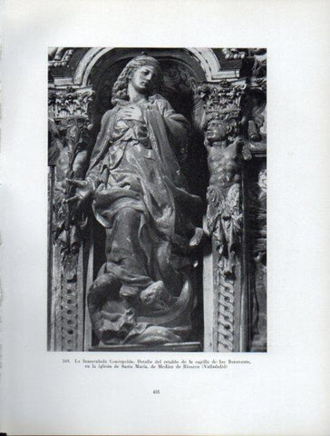 LAMINA V41046: La Inmaculada Concepcion, retablo de la capilla de los Benavente