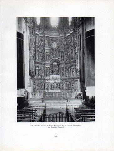 LAMINA V41050: Retablo mayor de Santo Domingo de la Calzada, Logroño