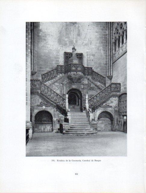 LAMINA V41055: Escalera de la Coroneria, Catedral de Burgos