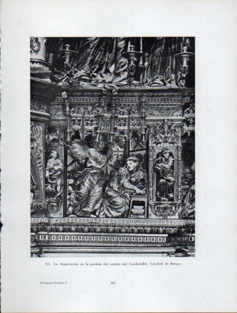 LAMINA V41022: La Anunciacion del retablo de Condestable, Catedral de Burgos
