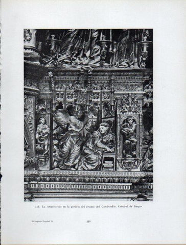 LAMINA V41022: La Anunciacion del retablo de Condestable, Catedral de Burgos