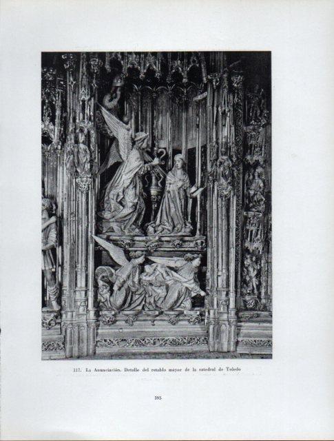 LAMINA V41024: La Anunciacion retablo de la Catedral de Toledo
