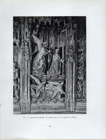 LAMINA V41024: La Anunciacion retablo de la Catedral de Toledo