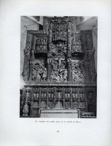LAMINA V41025: Retablo mayor de la Catedral de Huesca