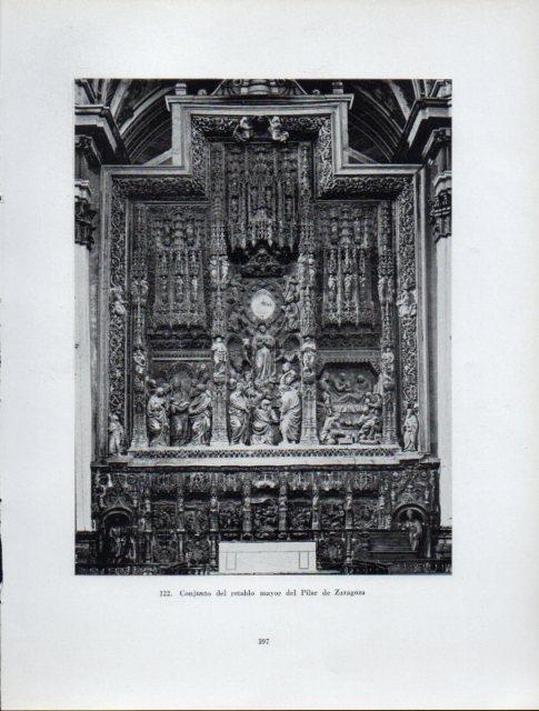 LAMINA V41026: Retablo mayor del Pilar de Zaragoza