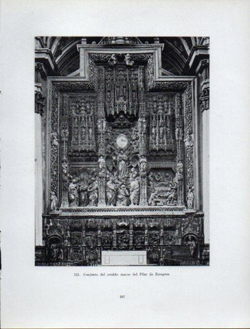 LAMINA V41026: Retablo mayor del Pilar de Zaragoza