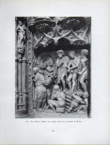 LAMINA V41027: Ecce Homo retablo Catedral de Huesca