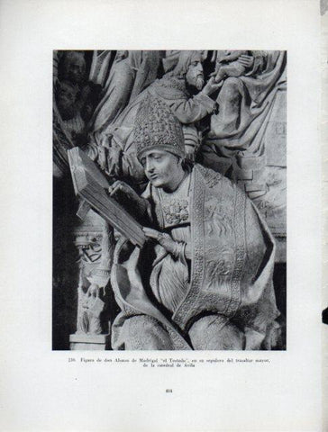 LAMINA V41029: Figura de Alonso de Madrigal en su sepulcro, Catedral de Avila