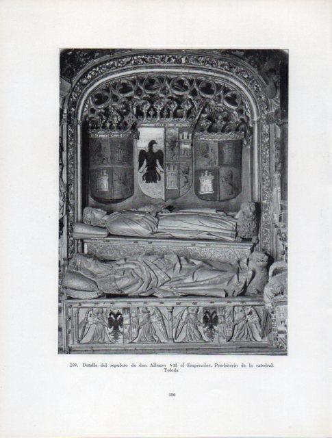 LAMINA V41020: Sepulcro de Alfonso VII el Emperador, Catedral de Toledo