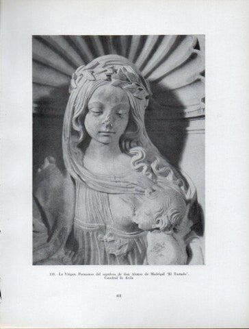 LAMINA V41034: La Virgen del sepulcro de Alonso de Madrigal, Catedral de Avila