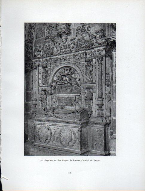 LAMINA V41036: Sepulcro de Gaspar de Illescas, Catedral de Burgos