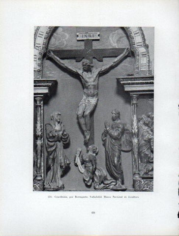 LAMINA V41041: Crucifixion por Berruguete, Valladolid