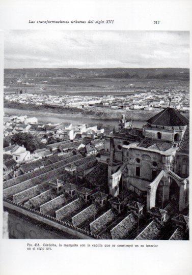 LAMINA V41344: La mezquita con la capilla vista, Cordoba