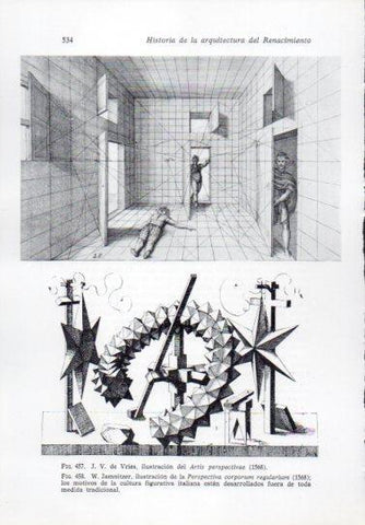 LAMINA V41352: J. V. de Vries ilustracion del Artis perspectivae 1568