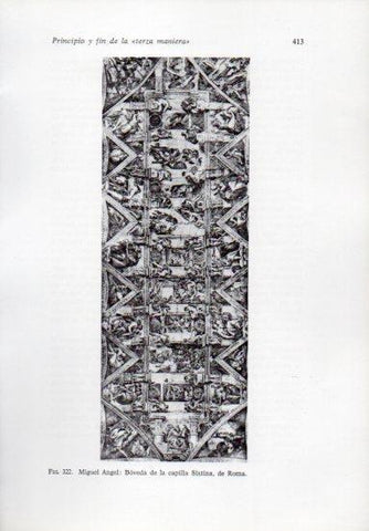 LAMINA V41303: Boveda de la capilla Sixtina, Roma