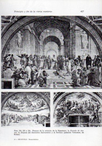 LAMINA V41305: Frescos de la estancia de la Signatura, palacios Vaticanos