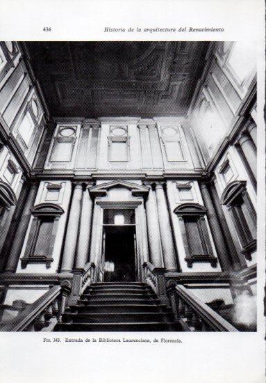 LAMINA V41312: Entrada Biblioteca Laurenciana, Florencia