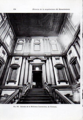LAMINA V41312: Entrada Biblioteca Laurenciana, Florencia