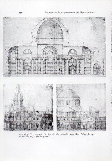 LAMINA V41316: Proyecto de Antonio Sangallo para San Pedro en 1521