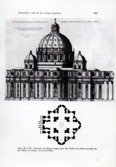 LAMINA V41318: Proyecto de Miguel Angel para San Pedro