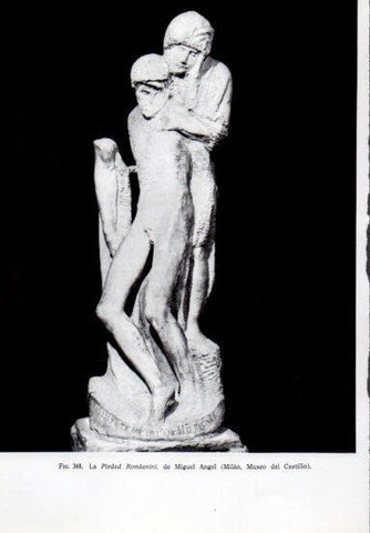 LAMINA V41324: La Piedad Rondanini por Miguel Angel