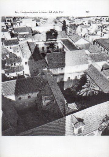 LAMINA V41365: Vista del barrio arabe de Sevilla