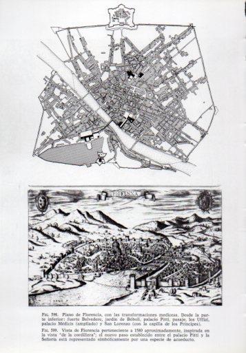 LAMINA V41400: Plano de Florencia y vista en 1580