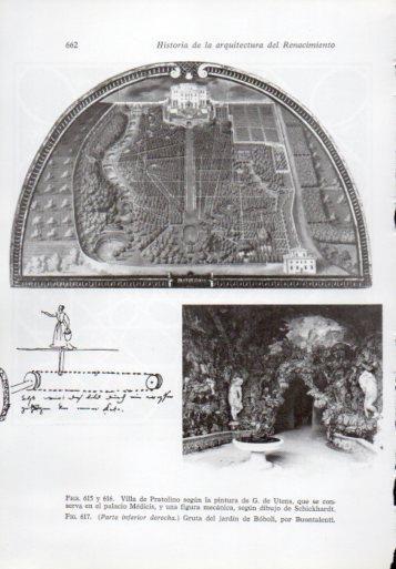 LAMINA V41406: Villa de Pratolino por G. de Utens y Gruta del jardin de Boboli